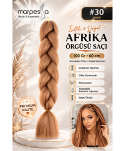 Sentetik Örgülük Saç 100 Gr. - Bakır