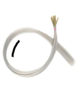 Renkli Sentetik Boncuk Kaynaklık Saç + Takım Aparatı - Açık Gri - 10 Adet